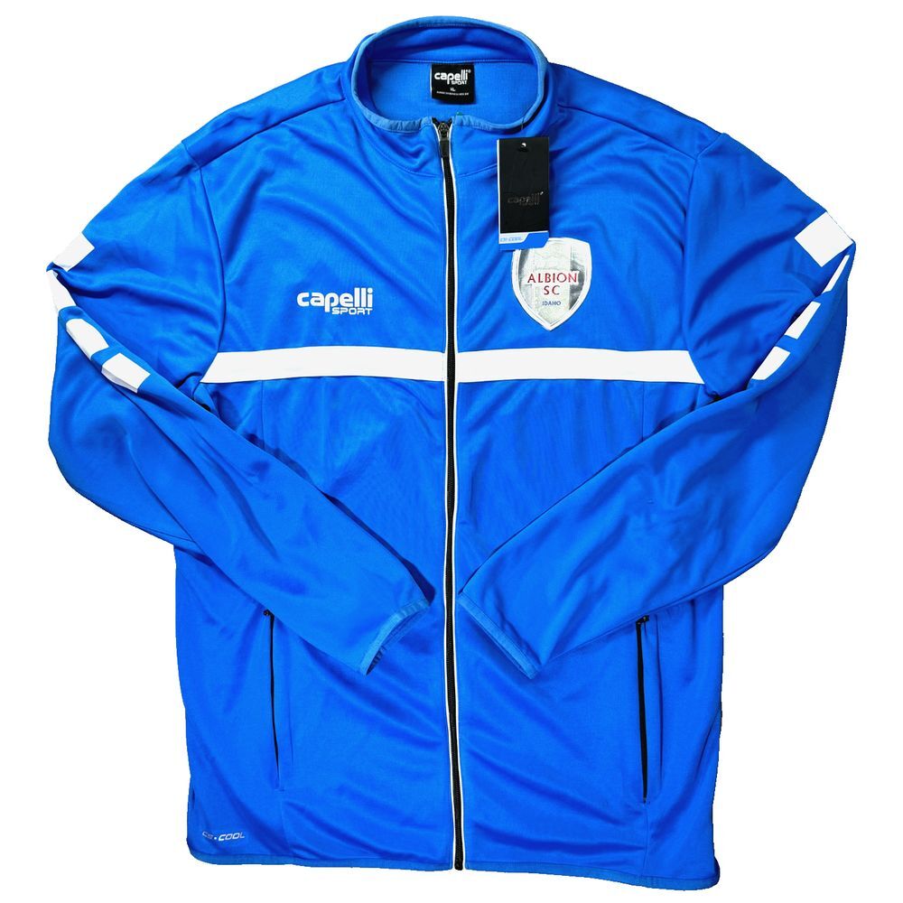 NEW Capelli Albion SC Idaho Training Jacket Mens XL‎ Sparrow Blue Soccer Club